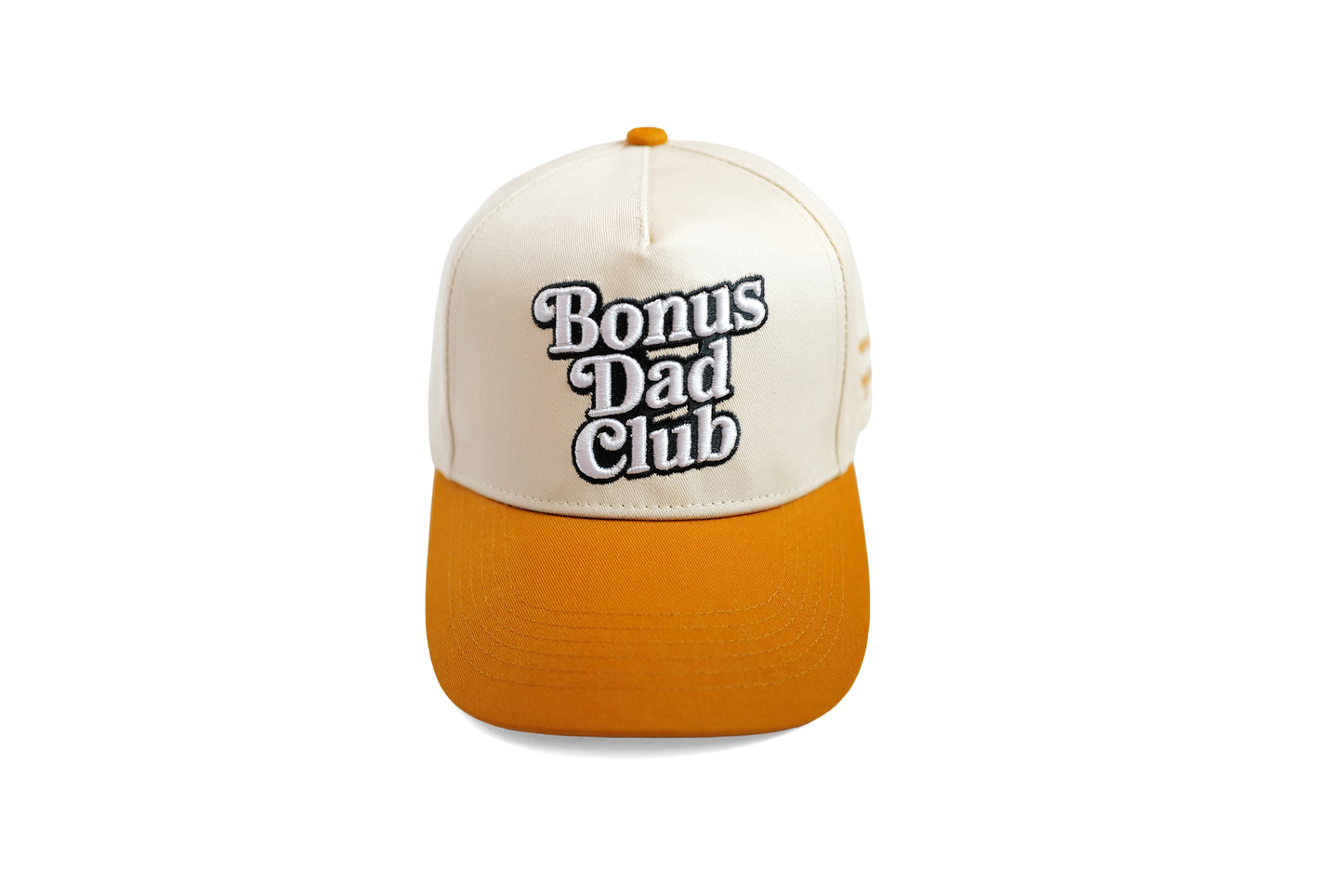 Bonus Dad Club cap, cream & orange