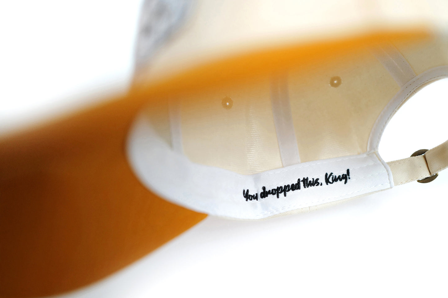 Bonus Dad Club cap, cream & orange